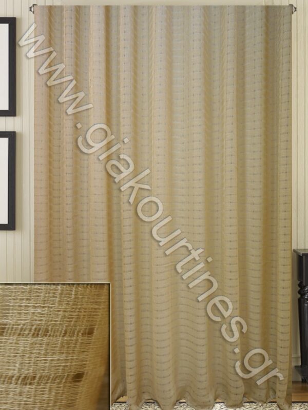 ΚΟΥΡΤΙΝΑ ΡΑΜΜΕΝΗ ΔΙΑΦΑΝΗ, ΜΟΝΤΕΡΝΟ ΔΙΧΤΥ ΜΠΕΖΟΣΠΑΓΓΙ 2,50Μ ΦΑΡΔΟΣ Χ 2,85Μ ΥΨΟΣ