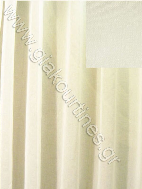 ΚΟΥΡΤΙΝΑ ΠΟΡΤΑΣ ΓΑΖΑ ΚΡΥΣΤΑΛΛΙΚΗ, ΧΡΩΜΑ ΥΠΟΛΕΥΚΟ