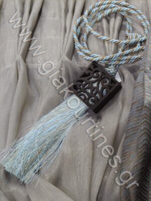 ΦΟΥΝΤΑ ΧΕΙΡΟΠΟΙΗΤΗ ΓΑΛΑΖΙΟ ΜΕ ΜΠΕΖ ΚΑΙ ΞΥΛΙΝΟ ΑΡΑΒΟΥΡΓΗΜΑ