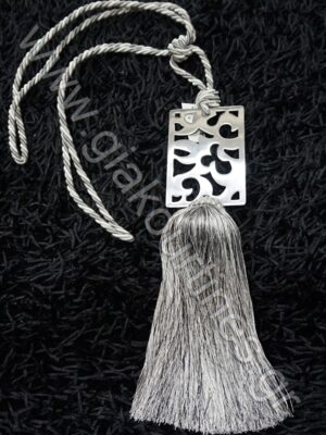 ΦΟΥΝΤΑ ΧΕΙΡΟΠΟΙΗΤΗ ΓΚΡΙ ΑΣΗΜΙ ΜΕ ΜΕΤΑΛΛΙΚΟ ΑΡΑΒΟΥΡΓΗΜΑ