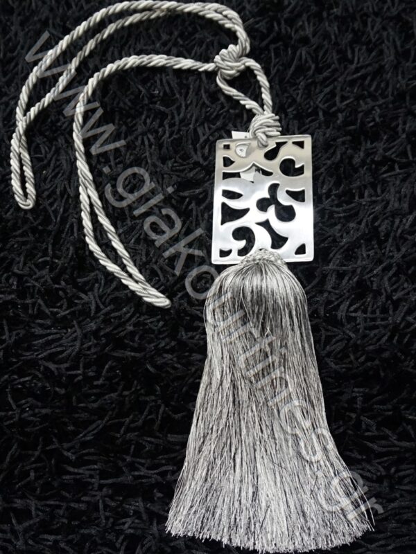 ΦΟΥΝΤΑ ΧΕΙΡΟΠΟΙΗΤΗ ΓΚΡΙ ΑΣΗΜΙ ΜΕ ΜΕΤΑΛΛΙΚΟ ΑΡΑΒΟΥΡΓΗΜΑ