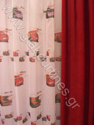 ΡΙΝΤΟ ΚΟΚΚΙΝΟ, ΚΟΥΡΤΙΝΑ ΒΟΥΑΛ ΜΕ ΠΑΙΔΙΚΕΣ ΠΑΡΑΣΤΑΣΕΙΣ