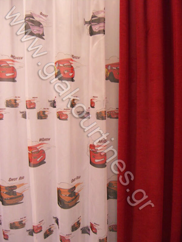 ΡΙΝΤΟ ΚΟΚΚΙΝΟ, ΚΟΥΡΤΙΝΑ ΒΟΥΑΛ ΜΕ ΠΑΙΔΙΚΕΣ ΠΑΡΑΣΤΑΣΕΙΣ