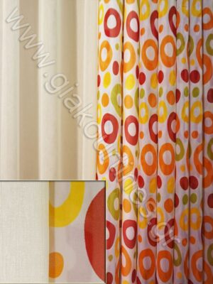 ΚΟΥΡΤΙΝΕΣ ΡΑΜΜΕΝΕΣ ΣΕΤ,ΒΟΥΑΛ ΜΕ ΚΥΚΛΟΥΣ,ΚΟΥΡΤΙΝΑ ΥΠΟΛΕΥΚΗ