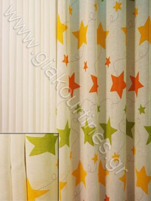 ΚΟΥΡΤΙΝΕΣ ΡΑΜΜΕΝΕΣ ΣΕΤ,Τ.ΛΙΝΟ ΜΕ ΑΣΤΕΡΙΑ,ΚΟΥΡΤΙΝΑ ΥΠΟΛΕΥΚΗ