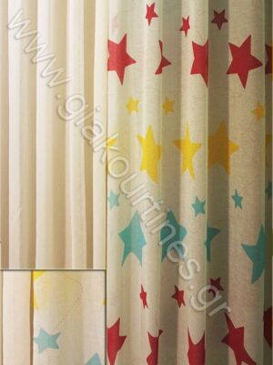 ΚΟΥΡΤΙΝΕΣ ΡΑΜΜΕΝΕΣ ΣΕΤ,Τ.ΛΙΝΟ ΜΕ ΑΣΤΕΡΙΑ,ΚΟΥΡΤΙΝΑ ΥΠΟΛΕΥΚΗ