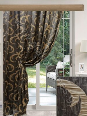 ΕΤΟΙΜΗ ΚΟΥΡΤΙΝΑ ΣΚΙΑΣΗΣ, ΧΡΩΜΑ ΓΚΡΙ ΜΕ ΜΠΕΖ