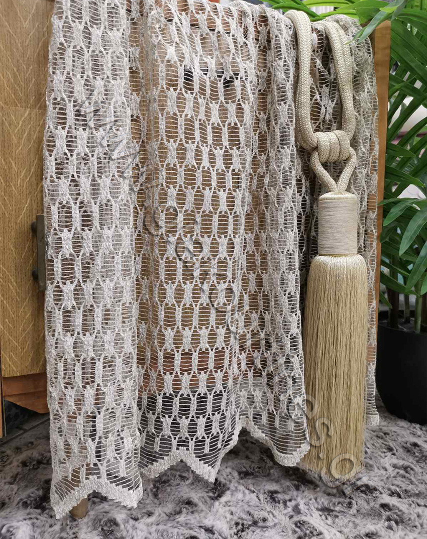 ΚΟΥΡΤΙΝΑ ΔΙΧΤΥΩΤΗ ΜΕ ΦΙΣΤΟΝΙ, ΓΚΡΙ ΤΟΥ ΠΑΓΟΥ