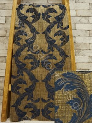 ΥΦΑΣΜΑ ΜΠΑΡΟΚ, ΣΚΟΥΡΟ ΧΡΥΣΟ ΜΕ ΜΠΛΕ