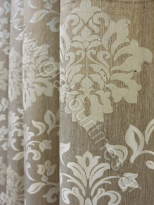 ΥΦΑΣΜΑ ΤΑΦΤΑΣ ΜΠΑΡΟΚ ΜΕ ΣΤΡΑΣ, ΧΡΩΜΑ ΓΚΡΕΖ