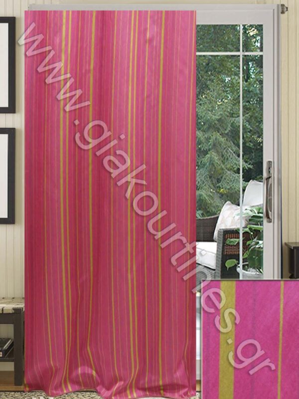 ΚΟΥΡΤΙΝΑ ΡΑΜΜΕΝΗ ΤΑΦΤΑΣ ΕΛΑΦΡΥΣ ΦΟΥΞ 2Μ ΦΑΡΔΟΣ Χ 2,80Μ ΥΨΟΣ