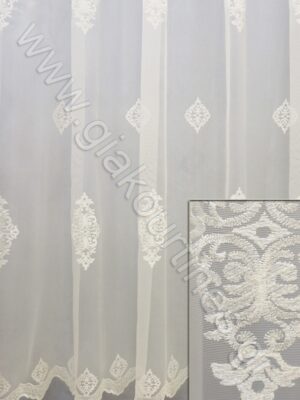 ΤΟΥΛΙΝΗ ΟΡΓΑΝΤΖΑ ΠΟΛΥΤΕΛΕΙΑΣ ΜΕ ΦΙΣΤΟΝΙ ΚΑΙ ΜΠΑΡΟΚ ΑΥΤΟΚΡΑΤΟΡΙΚΟ ΣΧΕΔΙΟ