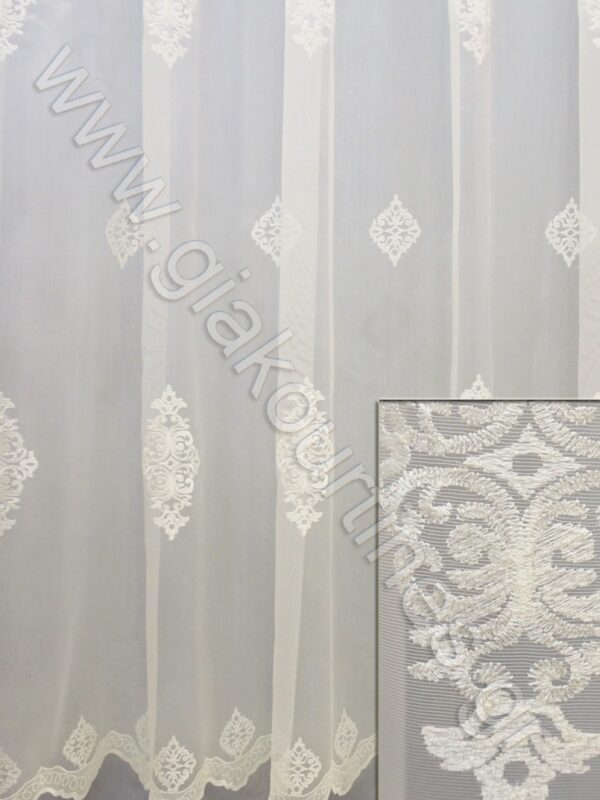 ΤΟΥΛΙΝΗ ΟΡΓΑΝΤΖΑ ΠΟΛΥΤΕΛΕΙΑΣ ΜΕ ΦΙΣΤΟΝΙ ΚΑΙ ΜΠΑΡΟΚ ΑΥΤΟΚΡΑΤΟΡΙΚΟ ΣΧΕΔΙΟ