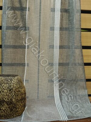 ΧΥΤΗ ΓΑΖΑ ΔΙΑΦΑΝΗ ΜΕ ΡΙΓΕΣ ΑΝΘΡΑΚΙ & ΓΚΡΙ ΑΝΟΙΧΤΟ