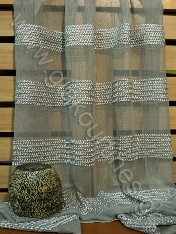 ΚΟΥΡΤΙΝΑ ΜΑΤ ΥΦΗ ΜΕ ΒΑΡΥ ΚΕΝΤΗΜΑ, ΧΡΩΜΑ ΓΚΡΙ