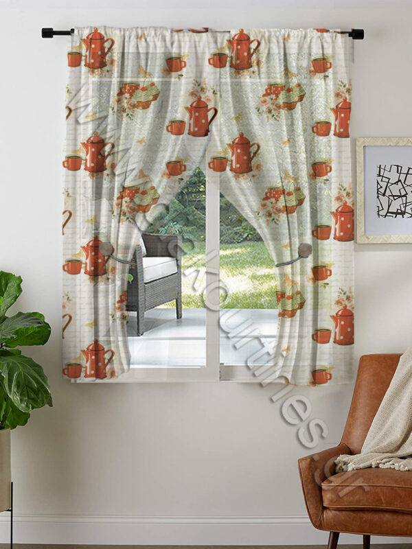 2x ΚΟΥΡΤΙΝΕΣ ΚΟΝΤΕΣ ΠΑΡΑΘΥΡΟΥ ΚΟΥΖΙΝΑΣ, ΓΑΖΑ ΚΑΝΑΤΕΣ