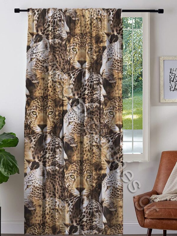 ΚΟΥΡΤΙΝΑ ΡΑΜΜΕΝΗ, ANIMAL PRINT LEOPAR