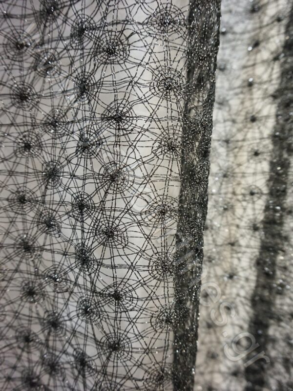 ΥΦΑΣΜΑ ΔΙΧΤΥ ΑΡΑΧΝΗ ΔΙΑΤΡΗΤΟ, ΜΑΥΡΟ ΜΕ ΑΣΗΜΙ