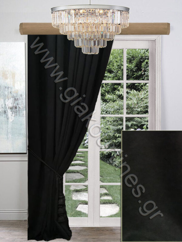 ΚΟΥΡΤΙΝΑ ΕΤΟΙΜΗ ΡΑΜΜΕΝΗ , ΜΑΥΡΟ ΒΕΛΟΥΤΕ