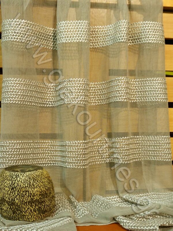 ΚΟΥΡΤΙΝΑ  SMOKEY ΜΠΕΖ ΜΕ ΒΑΡΥ ΚΕΝΤΗΜΑ 5,30Μ Χ 2,80Μ