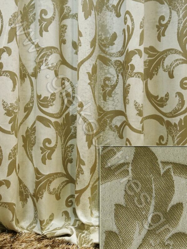 ΥΦΑΣΜΑ ΧΥΤΟ ΜΠΑΡΟΚ ΧΡΩΜΑ ΤΗΣ ΑΜΜΟΥ ΜΕ ΜΠΕΖΟΧΡΥΣΑΦΙ ΜΠΑΡΟΚ ΥΨΟΣ 3,20Μ