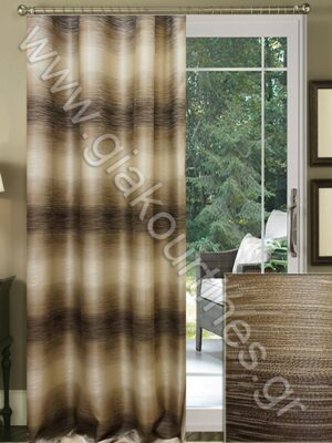 ΚΟΥΡΤΙΝΑ ΣΚΙΑΣΗΣ ΡΑΜΜΕΝΗ, ΤΑΦΤΑΣ ΜΠΕΖ ΚΑΦΕ ΡΙΓΑ 2,5Μ ΦΑΡΔΟΣ