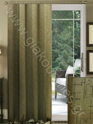 ΚΟΥΡΤΙΝΑ ΡΑΜΜΕΝΗ ΑΔΙΑΦΑΝΗ, ΤΑΦΤΑΣ ΧΡΩΜΑ ΕΛΙΑΣ 2,5Μ ΦΑΡΔΟΣ