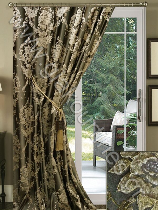 ΚΟΥΡΤΙΝΑ ΡΑΜΜΕΝΗ ΑΔΙΑΦΑΝΗ ΤΑΦΤΑΣ ΣΑΤΙΝΕ ΑΝΑΓΛΥΦΟΣ ΠΟΛΥΤΕΛΕΙΑΣ ΜΕ ΧΡΥΣΟΛΑΔΙ ΜΟΤΙΒΑ