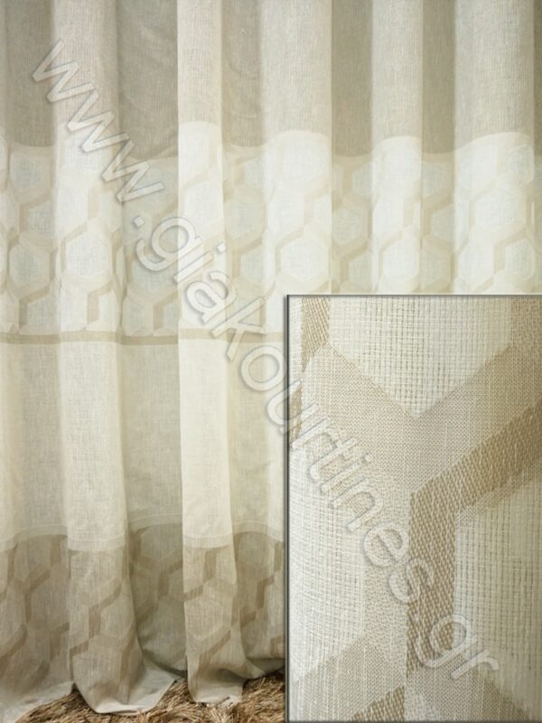 ΥΦΑΣΜΑ ΗΜΙΔΙΑΦΑΝΟ Τ.ΛΙΝΟ ΑΠΟΧΡΩΣΕΙΣ ΥΠΟΛΕΥΚΟ ΜΠΕΖ, ΜΠΕΖ ΑΜΜΟΥ 3Μ ΥΨΟΣ