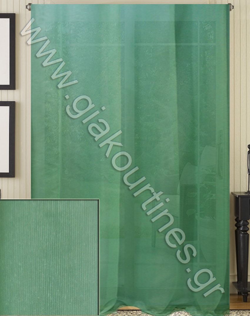 ΚΟΥΡΤΙΝΑ ΡΑΜΜΕΝΗ ΔΙΑΦΑΝΗ, ΧΡΩΜΑ ΒΕΡΑΜΑΝ 4Μ ΦΑΡΔΟΣ Χ 2,80Μ ΥΨΟΣ