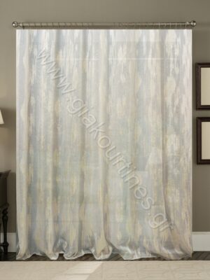 ΚΟΥΡΤΙΝΑ ΡΑΜΜΕΝΗ Τ.ΛΙΝΟ ΗΜΙΔΙΑΦΑΝΗ, ΙΒΟΥΑΡ ΜΕ ΦΙΛ ΚΟΥΠΕ 4Μ ΦΑΡΔΟΣ