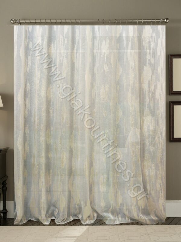 ΚΟΥΡΤΙΝΑ ΡΑΜΜΕΝΗ Τ.ΛΙΝΟ ΗΜΙΔΙΑΦΑΝΗ, ΙΒΟΥΑΡ ΜΕ ΦΙΛ ΚΟΥΠΕ 4Μ ΦΑΡΔΟΣ