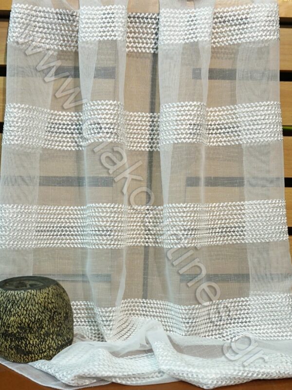 ΚΟΥΡΤΙΝΑ ΜΑΤ ΥΦΗ ΛΕΥΚΗ ΜΕ ΒΑΡΥ ΚΕΝΤΗΜΑ