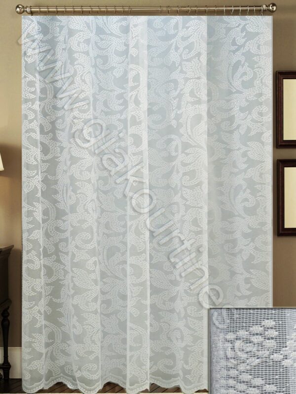 ΜΟΝΤΕΡΝΑ ΔΑΝΤΕΛΑ ΑΤΣΑΛΑΚΩΤΗ ΡΑΜΜΕΝΗ, ΜΕ ΦΙΣΤΟΝΙ, ΧΡΩΜΑ ΥΠΟΛΕΥΚΟ Ή ΚΑΤΑΛΕΥΚΟ 4Μ Χ 2,80Μ ΥΨΟΣ