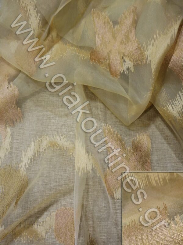 ΥΦΑΣΜΑ ΟΡΓΑΝΤΖΑ ΕΞΑΙΡΕΤΙΚΗΣ ΠΟΙΟΤΗΤΑΣ, ΜΕ ΑΠΑΛΟ ΣΟΜΟΝ ΦΥΛΛΑΡΑΚΙΑ