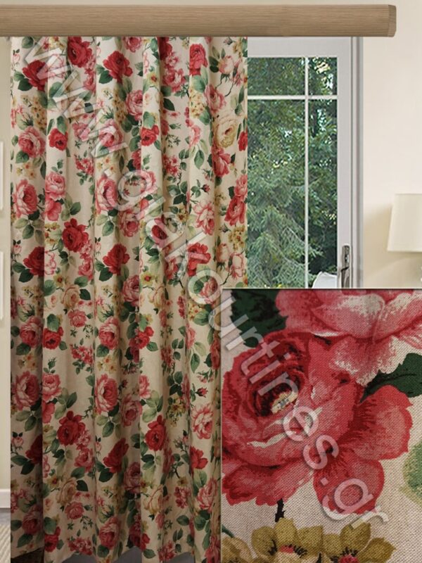 ΚΟΥΡΤΙΝΑ ΣΚΙΑΣΗΣ ΡΑΜΜΕΝΗ, ΛΟΝΕΤΑ ΦΛΟΡΑΛ ΧΡΩΜΑ ΤΗΣ ΑΜΜΟΥ