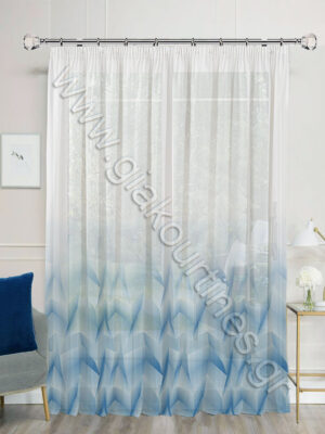 ΚΟΥΡΤΙΝΑ ΕΤΟΙΜΗ, ΓΑΖΑ OMBRE ΜΠΛΕ