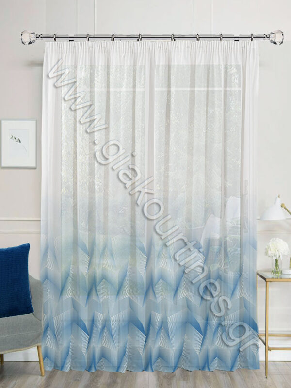 ΚΟΥΡΤΙΝΑ ΕΤΟΙΜΗ, ΓΑΖΑ OMBRE ΜΠΛΕ