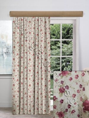 ΚΟΥΡΤΙΝΑ ΕΤΟΙΜΗ ΡΑΜΜΕΝΗ, FLORAL ROMANTIC