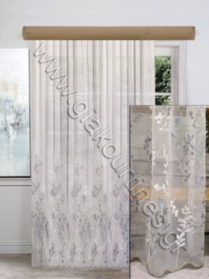 ΚΟΥΡΤΙΝΑ ΕΤΟΙΜΗ, ΠΟΛΥΤΕΛΕΙΑΣ,ΚΕΝΤΗΜΑ ΛΕΥΚΟ ΠΑΣΤΕΛ ΜΠΛΕ