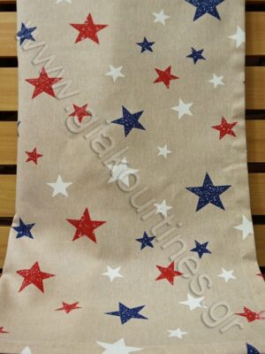 ΠΑΙΔΙΚΗ ΚΟΥΡΤΙΝΑ ΜΕ ΑΣΤΕΡΑΚΙΑ ΜΠΛΕ ΚΟΚΚΙΝΑ, ΛΟΝΕΤΑ ΙΣΠΑΝΙΑΣ