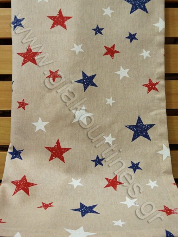 ΠΑΙΔΙΚΗ ΚΟΥΡΤΙΝΑ ΜΕ ΑΣΤΕΡΑΚΙΑ ΜΠΛΕ ΚΟΚΚΙΝΑ, ΛΟΝΕΤΑ ΙΣΠΑΝΙΑΣ