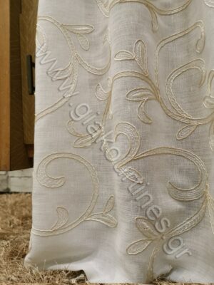 ΚΟΥΡΤΙΝΑ ΠΟΛΥΤΕΛΕΙΑΣ ΜΕ ΑΝΑΓΛΥΦΟ ΚΕΝΤΗΜΑ ΙΒΟΥΑΡ