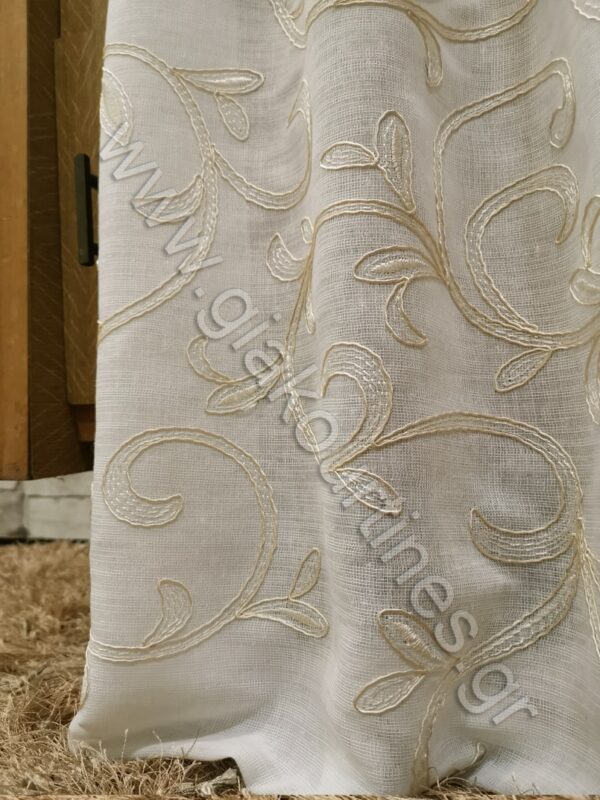 ΚΟΥΡΤΙΝΑ ΠΟΛΥΤΕΛΕΙΑΣ ΜΕ ΑΝΑΓΛΥΦΟ ΚΕΝΤΗΜΑ ΙΒΟΥΑΡ