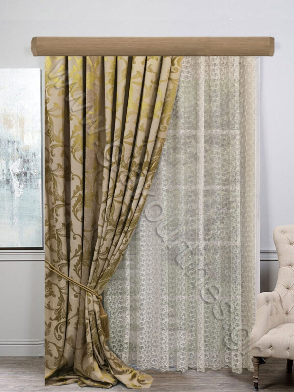 ΚΟΥΡΤΙΝΕΣ ΣΑΛΟΝΙΟΥ ΠΟΛΥΤΕΛΕΙΑΣ, ΧΥΤΟ ΡΙΝΤΟ, ΚΟΥΡΤΙΝΑ ΚΕΝΤΗΜΕΝΗ ΑΤΣΑΛΑΚΩΤΗ