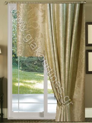 BLACK OUT ΚΟΥΡΤΙΝΑ ΒΕΛΟΥΡ, ΣΥΣΚΟΤΙΣΗΣ ΡΑΜΜΕΝΗ ΜΠΕΖ 2,10M Χ 2,80Μ