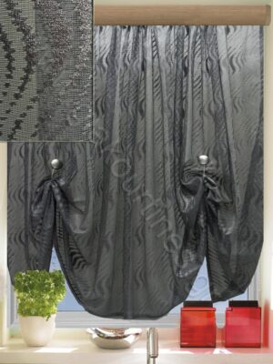 ΚΟΥΡΤΙΝΑ ΡΑΜΜΕΝΗ ΓΙΑ ΠΑΡΑΘΥΡΟ, ΔΑΝΤΕΛΑ ΓΚΡΙ ΑΤΣΑΛΑΚΩΤΗ