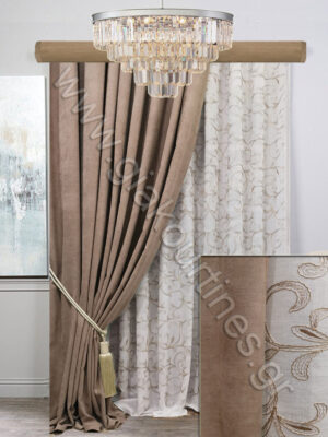 ΚΟΥΡΤΙΝΕΣ ΣΑΛΟΝΙΟΥ ΒΕΛΟΥΤΕ ΜΟΚΑ, ΚΟΥΡΤΙΝΑ ΑΝΑΓΛΥΦΟ ΚΕΝΤΗΜΑ