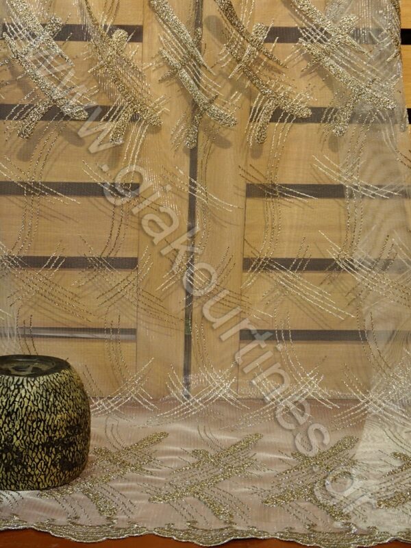 ΚΟΥΡΤΙΝΑ ΚΕΝΤΗΜΕΝΗ ΤΟΥΛΙΝΗ ΟΡΓΑΝΤΙΝΑ ΑΤΣΑΛΑΚΩΤΗ, ΜΠΕΖ 3,40Μ Χ 2,80Μ