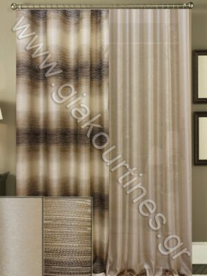 ΚΟΥΡΤΙΝΕΣ ΓΙΑ ΣΑΛΟΝΙ, ΤΑΦΤΑΣ ΜΕ ΡΙΓΑ 2,5Μ ΦΑΡΔΟΣ ΖΟΡΖΕΤΑ ΠΟΛΥΤΕΛΕΙΑΣ 4Μ ΦΑΡΔΟΣ